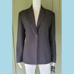 NWT TRIO NEW YORK Gray Black Blazer Jacket 8